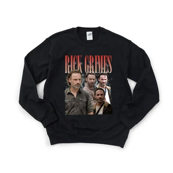 Rick Grimes Walking Dead Vintage TV Show Andrew Lincoln Sheriff Horror Fan Sweatshirt, for men & women, up to size 5XL