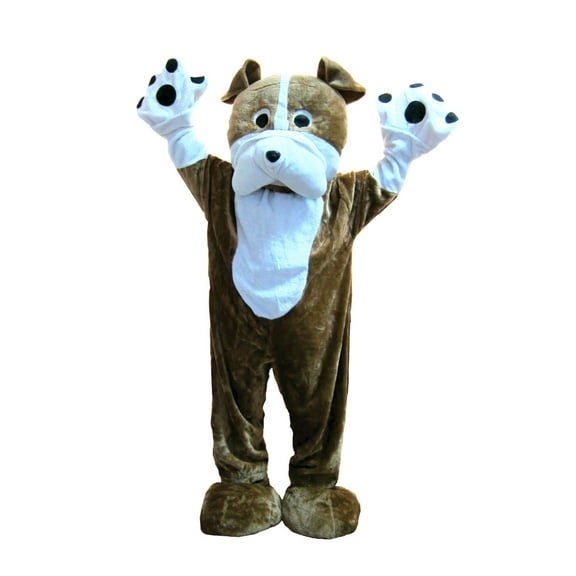 Mens 42-44 Bull Dog Parade or School Deluxe Plush Mascot Costume