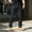 Black-B, variant on HEZHUONE Black Cargo Pants Long Retro Goth Slim Men's Pants Trousers Winter Autumn Punk Casual Men's Pants Hot Sale
