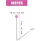 thumbnail image 2 of 100 alfileres de costura de 4 cm, cabeza de bola de plástico, alfileres de costura rectos para modistas, decoración de joyas, manualidades y proyectos de costura (rosa) ER, 2 of 5
