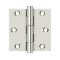 Deltana DSB314 3 x 3 in. Square Hinge, Bright Nickel - Solid