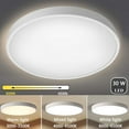 thumbnail image 1 of LED Ceiling Lights, 30W Modern Ceiling Lamp, Flush Mount Lighting Fixture Round, 3000-6500K White Ceiling Lighting for Dining Hallway Living Kitchen Bedroom Room, 1 of 8