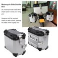 thumbnail image 4 of 35L Motorcycle Side Case Aluminium Alloy Motorbike Hard Side Box Trunk, 35L Pair Universal Side Case with Security Lock and Handle, Support Racks, Warning Reflective Stickers, 4 of 7
