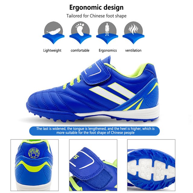 Zapatos De Entrenamiento De Fútbol Botas de fútbol para niños, pegatina ajustable, zapatillas de deporte de fútbol para césped artificial Ndcxsfigh Para Estrenar