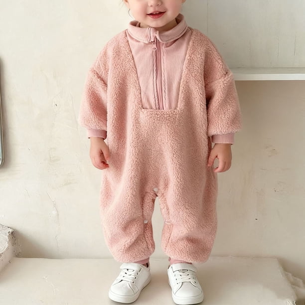Peleles para niños de color sólido, cuello redondo, manga larga, ropa para gatear, mono para recién nacidos, bolsa, ropa para gatear, ropa de manga larga, ropa para gatear para niña, poliéster hayi