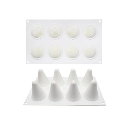 

8 Rotating Christmas Tree Baking Mold DIY Fondant Chocolate Silicone Mold Cake Decoration Tools Kitchen Baking Tools
