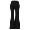 thumbnail image 6 of LWavelet Womens Button Front Flared Jeans High Waisted Daily Casual Denim Pants Black XL, 6 of 7