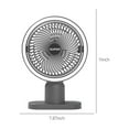 thumbnail image 3 of Gnmfd USB Desk Fan with Night Light 3 Speed Portable Mini Fan Table Fan Plug In Power Strong Wind Quiet Personal Fan for Home Office Travel LED Lights for Bedroom Room Decor, 3 of 9