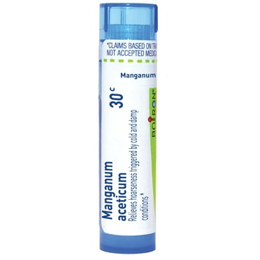 Boiron Manganum Aceticum 30C Homeopathic Single Medicine For Cough, Cold & Flu 80 Pellet
