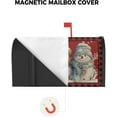 thumbnail image 3 of Christmas Magnetic Mailbox Covers Standard Size 21x25 Inch, Red Snowman Snowflake Winter Xmas Mailbox Wraps Mailbox Post Cover Red Buffalo Plaid Mailbox Decor for Outside Garden Yard, 3 of 6