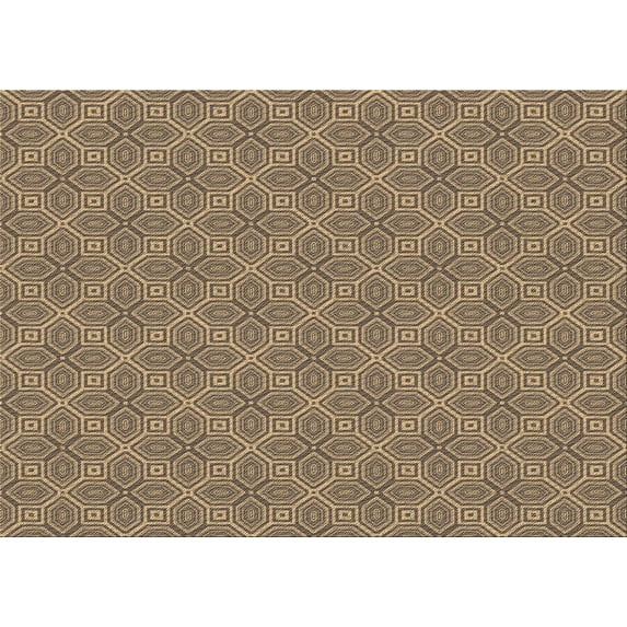Ahgly Company Machine Washable Indoor Rectangle Transitional Brown Sand Brown Area Rugs, 8' x 12'
