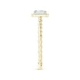 thumbnail image 3 of ANGARA Natural Diamond Halo Twisted Shank Engagement Ring in 14K Yellow Gold for Women (Size-5x3mm| Color-G| Clarity-VS2) | April Birthstone, Anniversary Jewelry Gift for Women | Natural Diamond Ring, 3 of 8