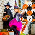 thumbnail image 4 of 24 globos de Halloween con cinta de seda, globos de látex, patrón de Halloween para adultos y niños, accesorios de regalo, recuerdo de fiesta, decoración de Halloween, 4 of 4