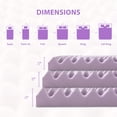 thumbnail image 4 of Lavender Infused Memory Foam Mattress Topper, 2/3/4inch, Cooling, Soft Support, Ventilated, Bed in a Box, 4 of 7