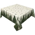 thumbnail image 2 of Xmas Tablecloth 54×54 Inch Square Trees Holiday Winter Snowflake Table Cloth Water-Resistant Spill-Proof Washable Fabric Tablecover for Kitchen Dining Party Picnic Indoor Outdoor, 2 of 6