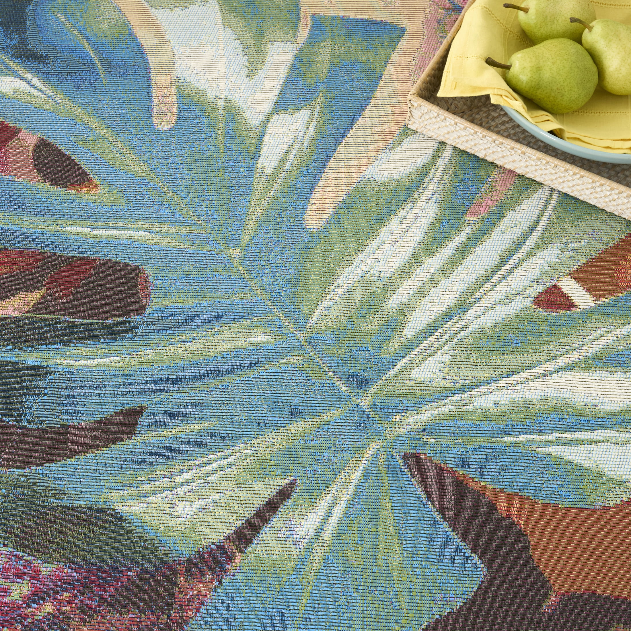 Nourison Color Splash 4' x 6' Multicolor Tropical Rug