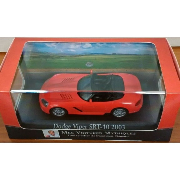 Dodge Viper SRT-10 1:43 scale Diecast Model Car in Sunset Orange by Ex Mag