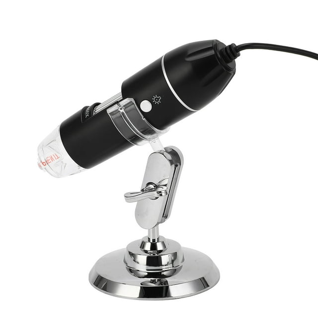 Microscopio HD, Microscopio Digital De 50 A 1600X, Luz LED HD Portátil Para La Piel