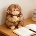 thumbnail image 2 of Monkey Toy Soft Cuddly Animal Stuffed Friend For Kids Adults High Material Ideal Comfort, 2 of 3