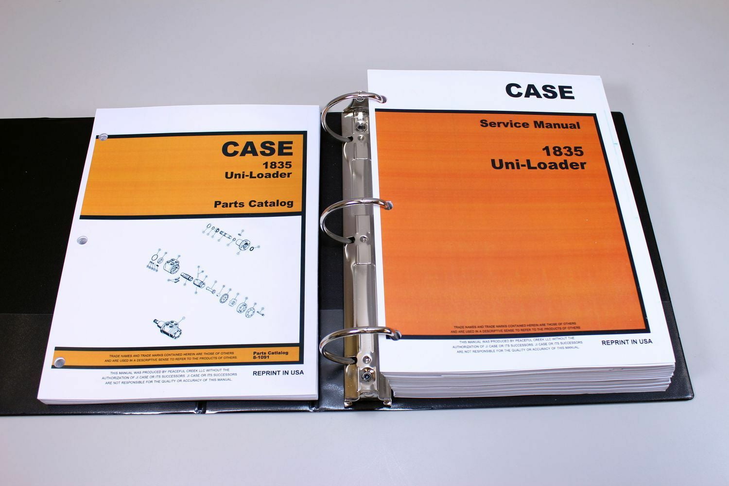 Set Case 1835 Uni-Loader Skid Steer Service Parts Catalog Manual Shop