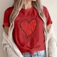 thumbnail image 5 of Camisetas de Manga Corta para Mujeres, Camiseta de Cuello Redondo Impresa de Moda, Primavera Y Verano Casual, 5 of 8