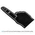 thumbnail image 3 of Uxcell Giant Foam Finger 18 Inch, EVA DIY Blank Foam Hand Cheerleading Fingers for Celebration Sports Games Party, Black, 3 of 5