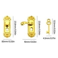 thumbnail image 3 of KUFptva Dollhouses Decorations Accessories 1/12 Scale Miniature Door Lock and Key Set Vintage Mini Doll House Scene Model Gifts, 3 of 7