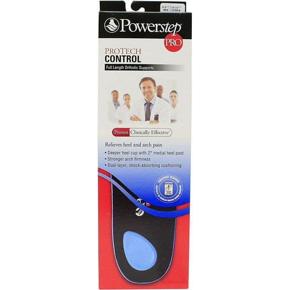 Powerstep SIZE E Protech CONTROL Full Length Orthotics M8W10 (Each)