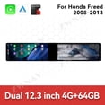 thumbnail image 3 of ZWNAV Dual 12.3 inch Screen Car Radio For Honda Freed 2008-2013 Android GPS Navigation Multimedia Video Player Stereo Receiver Head Unit, 3 of 15