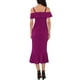 thumbnail image 3 of INSPIRE CHIC Vestidos de Fiesta para Mujeres con Tirantes Espagueti, Vestido Midi con Volantes para Invitadas de Boda, Color Púrpura, 3 of 6
