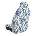 thumbnail image 2 of Wukai Vintage Floral Birds Full Set Car Seat Covers with Soft Padding Universal Auto Front Seats Protector and Cushion Mat, 2 of 5