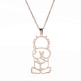thumbnail image 1 of Rose Gold Palestine Boy'S Back Necklace Pendant, 1 of 5