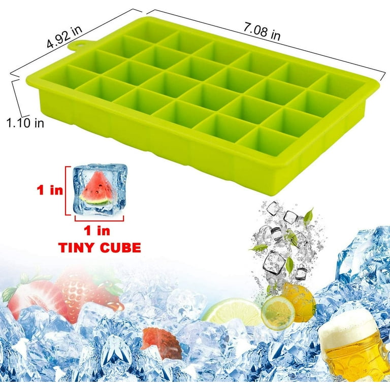 Square Ice Cube Mold Silicone  Large Silicone Ice Cube Tray - 24 Grid Ice  Cube Mold - Aliexpress