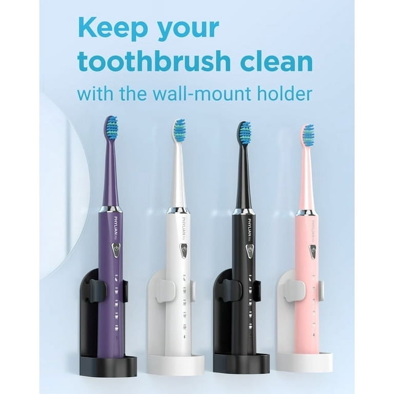 PHYLIAN Pro Sonic Electric Toothbrush for Adults, USB Rechargeable