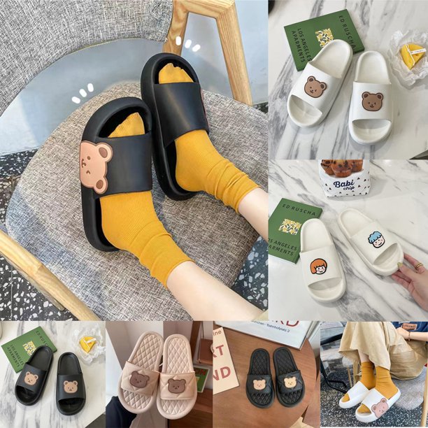 Sandalias de verano para prevenir resbalones, zapatos de ducha con patrón lindo de dibujos animados para mujeres y hombres Dioche No se aplica