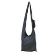 thumbnail image 2 of The Collection Royal Owl Patch Cotton Hobo Bag Black, 2 of 4