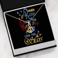 thumbnail image 1 of Inspirational Devis Cadeau Quand Il Pleut Ancre Collier en Acier Inoxydable, 1 of 7