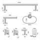 thumbnail image 3 of Juego Sets De Accesorios Para Baño 7 Pz Malubero Malu1995, 3 of 3