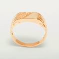 thumbnail image 4 of LBG British Made 14k Rose Gold Cubic Zirconia Mens Band Ring - 25 size options - Size 10.5, 4 of 6
