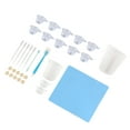 thumbnail image 5 of Dekaim Kit De Herramientas De Taza Medidora De Silicona, Espátula, Guantes Para Dedos, Pipetas, Juego De Herramientas De Mezcla De Resina Epoxi Para Manualidades(33.00 * 10.00 * 5.00cm-Azul), 5 of 5
