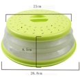 thumbnail image 2 of 2 x Foldable Microwave Cover Easy Grip Microwave Plate Cover Durable Suitable for Microwave， Green+Blue, 2 of 8