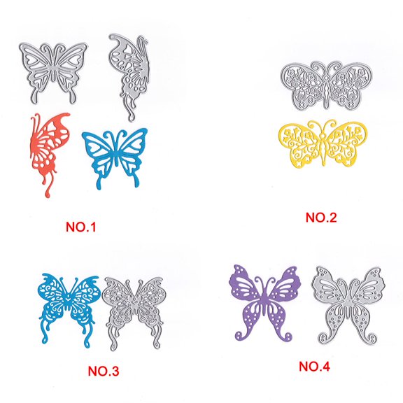 Baohd Matrices de Découpe en Forme de Papillon Pochoir en Acier au Carbone Moule en Métal DIY Scrapbook Album Photo Artisanat
