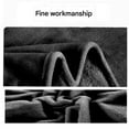 thumbnail image 6 of Tunhigl Cozy Solid Color Flannel Throw Blanket - Ultra-Soft Polyester Velvet Plush Blanket for Sofa, Bed, Living Room - Perfect Home Decor Gift for Women, Men, All Seasons Black, 6 of 7