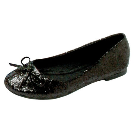 Glitter Ballet Flats With String Bow Great For Costumes Womens Shoes