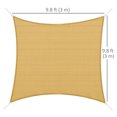 thumbnail image 3 of Square 10' Canopy Sun Sail Shade Garden Cover UV Protector Sand, 3 of 10