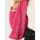 thumbnail image 5 of BLAZER CORTO DE OFICINA ABIERTO DE TWEED A CUADROS PARA MUJERES INSPIRADOR CHIC S ROSA FUERTE, 5 of 6