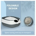 thumbnail image 7 of Cat Litter Box Enclosed, Dome Cat Toilet with Door & Scoop, White/Gray, 7 of 7