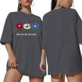 thumbnail image 2 of NMMUED Women 4th of July Shirt Going Out Tops for Women Loose Fit Red White and Blue Shirts for Women American Flag Shirt Usa Flag Shirt American Flag Outfits Women Dark Gray 3XL, 2 of 7