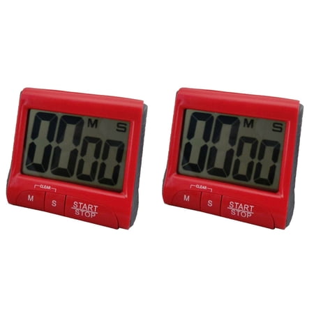 Hytrove Digital Kitchen Timer Stainless Steel For General Users Timed Games 2Pack 3.2*2.8*1.1in