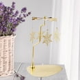 thumbnail image 4 of Rotating Spinner Candle Tea Light Xmas Christmas Decor Holder Table Home Desktop Decor Snowflakes, 4 of 8